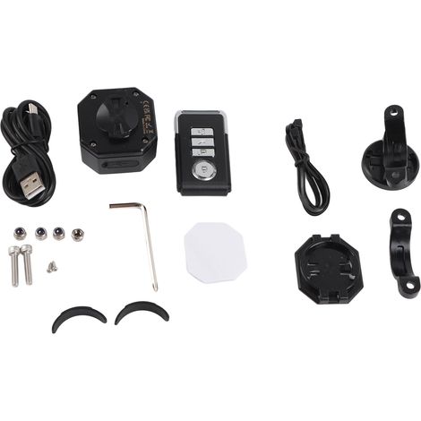 Alarme antivol moto étanche sans fil avec télécommande et détecteur de vibrations pour scooter et vélo
