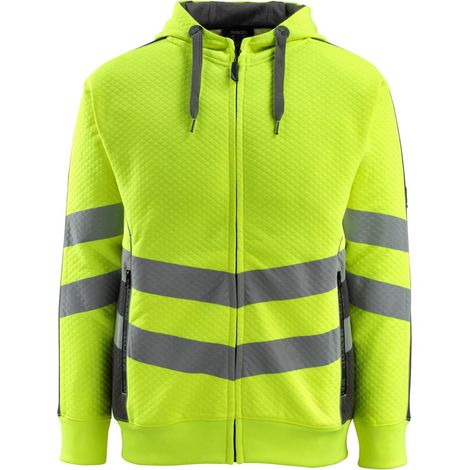 Mascot Warnschutz Kapuzensweatshirt CORBY SAFE SUPREME mit Reißverschluss 50138 Gr. 2XL warngelb/dunkelanthrazit (1/4)