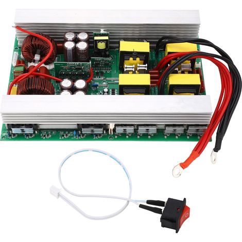 3000-W-Sinus-Wechselrichtermodul (24 V DC auf 220 V AC) mit Schalter, tragbare Wechselrichterplatine (1/5)