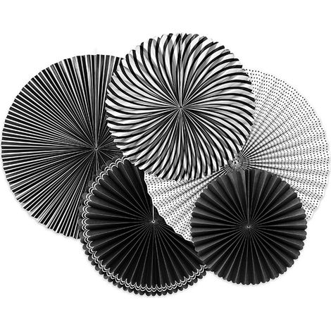 Rosetones decorativos Blanco y Negro, mix (1 paquete / 5 uds.) (1/5)
