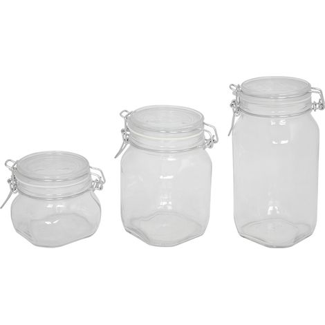 Vaso in vetro per conserve alimenti con chiusura ermetica "Fido" boccacci -500 mL / Confezione da 6 pezzi (1/4)