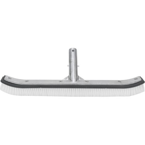 Brosse de nettoyage de piscine en aluminium 18 pouces, accessoires gris (1/5)