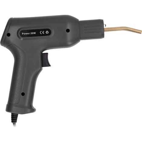 Kit de réparation plastique auto 50W, soudeuse à agrafes thermiques pour pare-chocs, pistolet à chaud avec 4 types d'agrafes, noir, prise EU 220-240V (1/5)