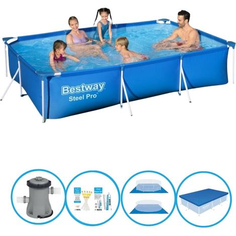Bestway Steel Pro Rechteckig - 300x201x66 cm - 6-teilig S22723 (1/5)
