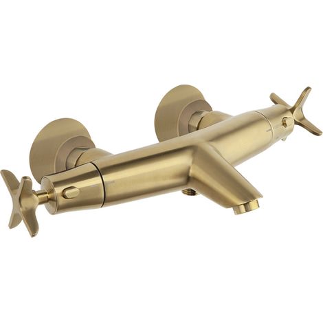 Mitigeur thermostatique bain-douche ADAGIO Or Brossé - 913901SOC (1/2)