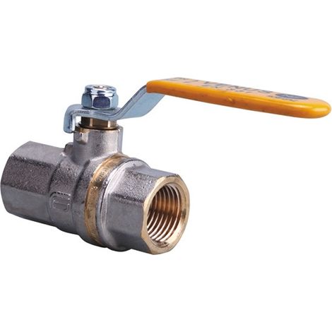 Vanne d'arrêt NF Gaz à tournant sphérique pour acier - Femelle 1/2" DN15 - Gurtner