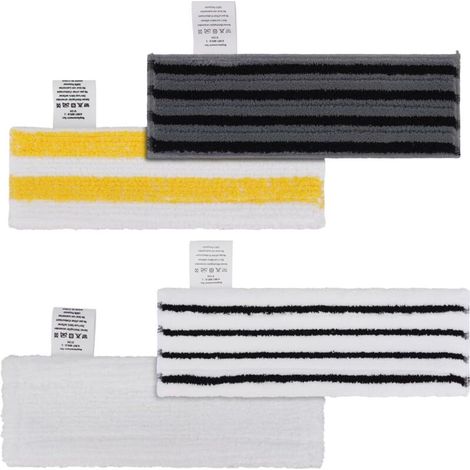 4er-Pack Ersatz-Mikrofasertücher, kompatibel mit Kärcher Easyfix SC 1, SC 2, SC 3, SC 4, SC 5 Dampfreinigern (4 verschiedene Tucharten) (1/5)