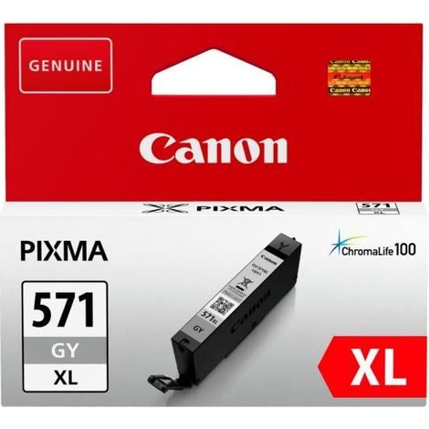 Canon CLI571 XL cartouche haute capacité grise pour imprimante jet d'encre