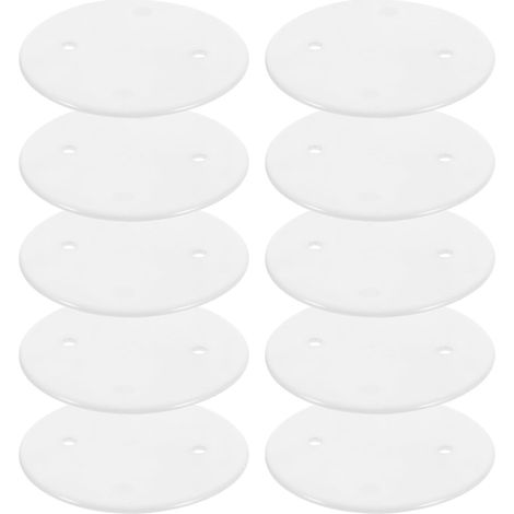 Plaque de Recouvrement Plafond Ronde Blanche en Pp, Lot de 30 Boîte de Plafond et Boîtier de Ventilateur, Cache les Ouvertures, Résistante à Chaleur et Ignifuge (1/5)