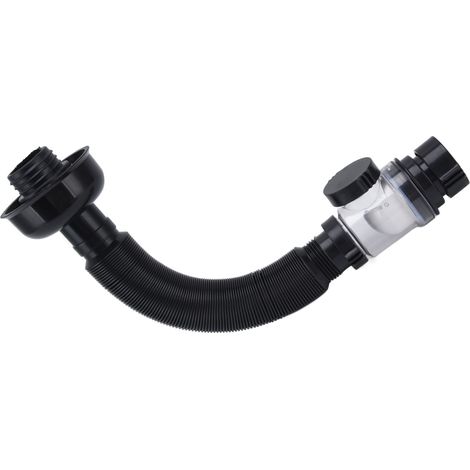Accessoire de salle de bains en PVC noir, pour un usage et un entretien domestiques, adapté à une installation résidentielle et à un entretien régulier.-AquaForge (1/5)