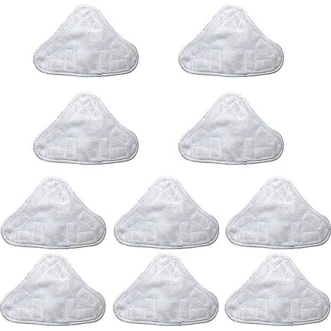 Lot de 10 lingettes de rechange compatibles avec le nettoyeur vapeur H2O Mop X5 (1/4)