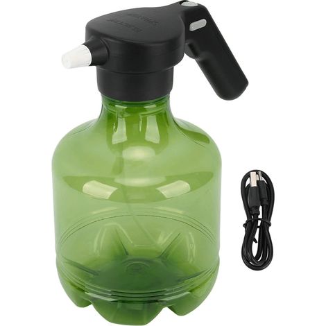 Pulvérisateur électrique 3L, Plante De Vaporisateur électrique, Vaporisateur De Nettoyage Haute Pression USB Rechargeable, Flacon De Pulvérisation, Pour Plantes, Fertilisation, Nettoyage(Vert) (1/5)