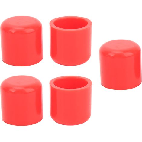 Sonnenschirmspitze, 4-teilig. 5 Silikon-Dichtungsstopfen, 30 mm, flexibel, verschleißfest, Hochleistungs-Saugschlauch, Universalstopfen, schwarz (rot).
