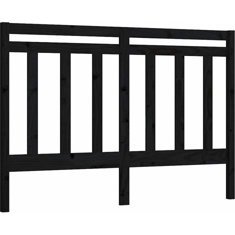Maison Exclusive - Cabecero de cama madera maciza de pino negro 1 (1/5)