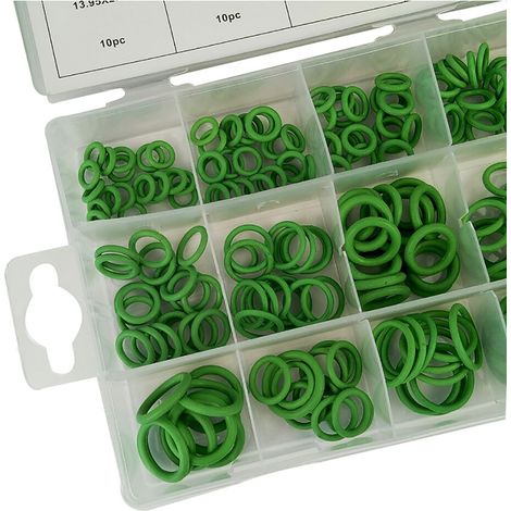 Kit 270 joints toriques caoutchouc 18 tailles auto climatisation réparation véhicule assortiment boîte plastique (1/3)