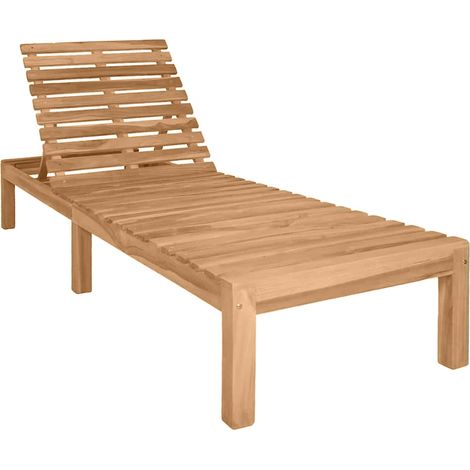 Maison Exclusive - Lettino Prendisole in Legno Massello di Teak (1/5)