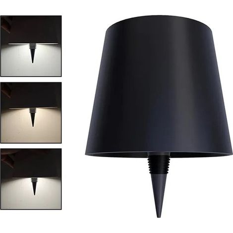 Lámpara inalámbrica para botellas, 1 unidad, iluminación recargable RGB para botellas de vino, ideal para bares y restaurantes - color negro (1/4)