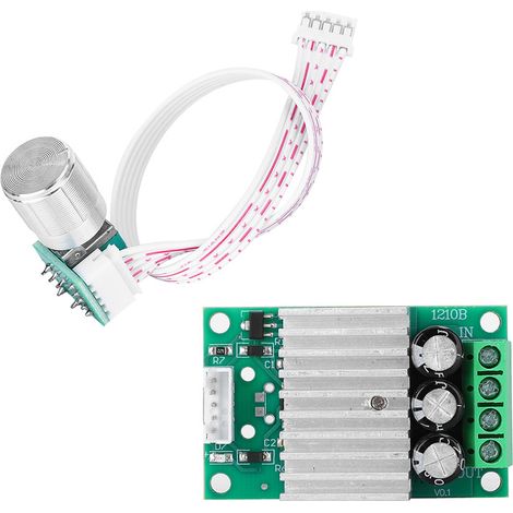 Variateur de vitesse PWM pour moteur DC, régulateur industriel à taux variable, marquage clair, 12V-30V 10A (1/5)