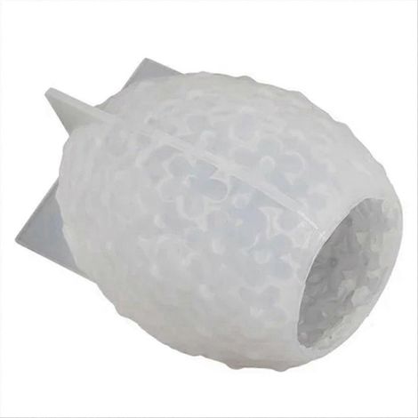 Moule à bougie en silicone en forme d'œuf sculpté en forme de fleur, L (1/5)