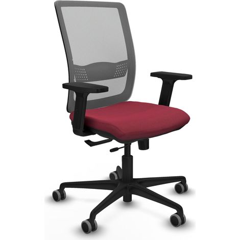 Piqueras y Crespo Silla Haches granate cómoda de oficina (1/3)