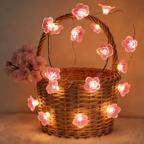 Guirlande lumineuse LED en fleurs de cerisier (1/5)