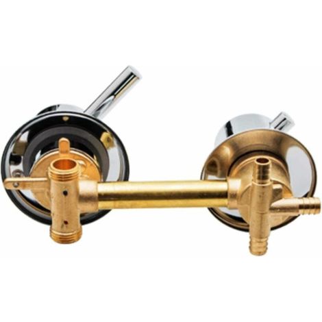 2/3/4/5 Way Water Outlet Screw Thread Center Distance 10 cm 12.5 cm Brass Bathroom Shower Mixer Tap Faucet Cabin Faucet, 3 out 10 cm (1/5)