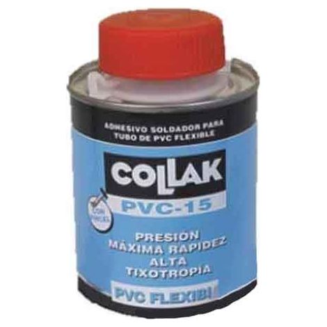COLLAK 215250TP  Adhesivo para tubo P.V.C.-15 flexible 250ml pincel (1/2)