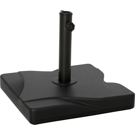 Pied de parasol en plastique 20 kg pour mâts de 32-38-48 mm, 41,5 x 41,5 x 35 cm (1/5)
