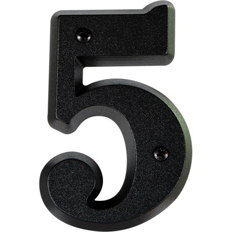 CENTRALE BRICO Chiffre 5 en zamak mat H.8 x l.4.5 cm