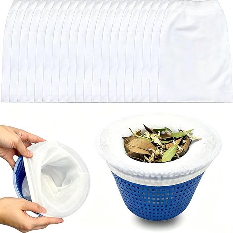 40 Pièces Chaussette Skimmer Piscine, Filtre Skimmer Piscine, Chaussette Filtre Piscines, Utilisé Dans Les Pompes de Piscines, Les Systèmes de Filtration, Les Paniers Filtrants Et Les écumeurs (1/5)