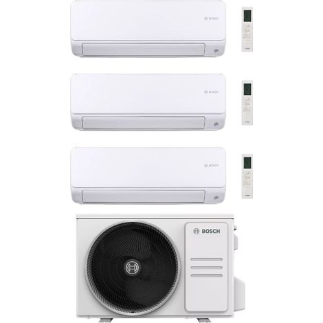 Bosch Climatizzatore Trial Split Climate 6000i 9+9+9 con 5000M 62/3 E Inverter R 32 Wi-Fi Optional Classe A++