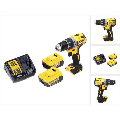 Taladro atornillador a batería DeWalt DCD 791 M2 18 V 70 Nm sin escobillas + 2 baterías de 4,0 Ah + cargador
