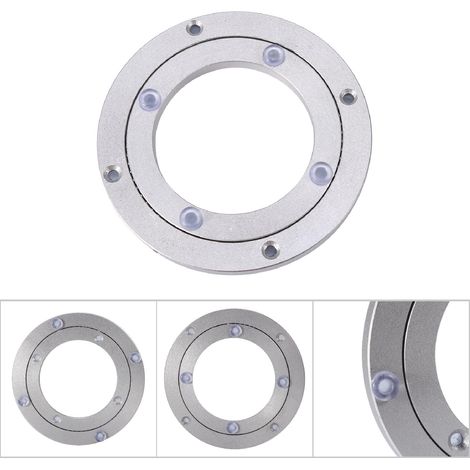 Plateau tournant en alliage d'aluminium robuste pour table ronde de salle à manger (1/5)
