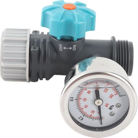 G3/4in Adjustable Water Pressure Regulator with Pressure Gauge Greenhouse Garden Irrigation Controller Adjustable Lead Free Brass with Pressure Gauge (1/5)
