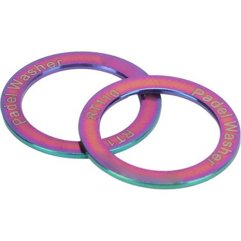 2 Rondelles de Pédale Vélo en Titane Antirouille, Réduction de Friction et Bruit pour Cyclisme sur Route, Couleurs Disponibles (1/5)