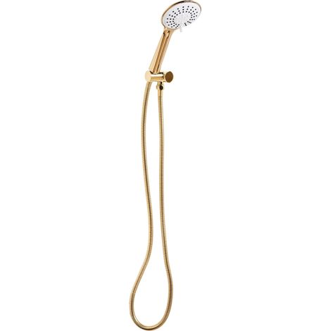 Shower Head and Hose Kit TUMPLE 3-function Gold