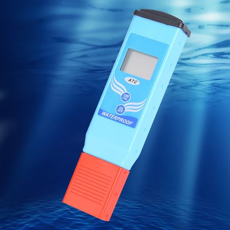 pH-mètre numérique étanche, testeur de pH/température pour le contrôle de la qualité de l'eau avec double affichage LCD. (1/5)