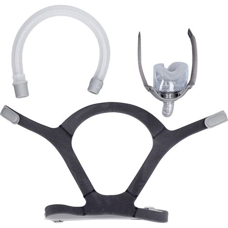 Masque Nasale pour Machine Respiratoire avec Adaptateur Rotatif 360° et Serre-Tête Compatible N5B M (1/5)