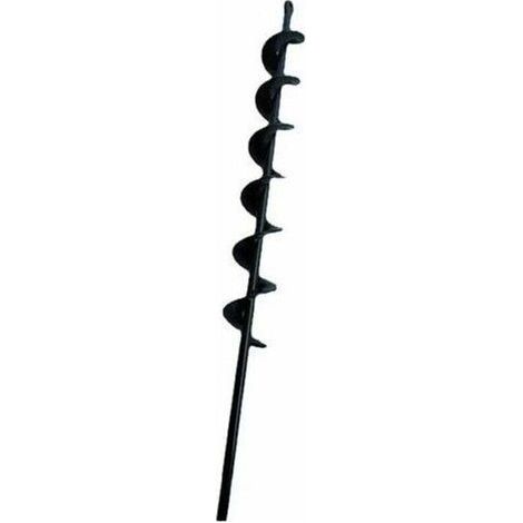 Le noir foret hélicoïdal à tarière pour bêcheur de terre de plantation de jardin 50mm×450mm., (1/4)