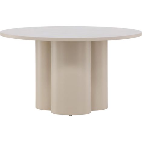 Table Basse Ronde "Olivia" 80cm Beige (1/5)