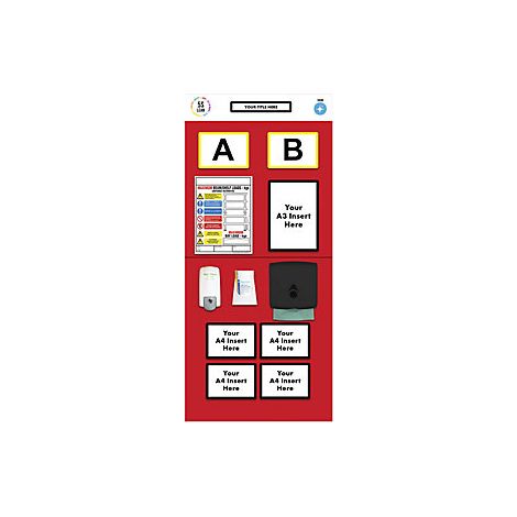 kaiserkraft Pannello informativo per scaffalature con campo