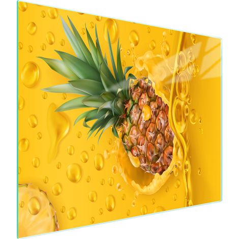 PLANCHE À DÉCOUPER EN VERRE 52x30 ANANAS (1/5)