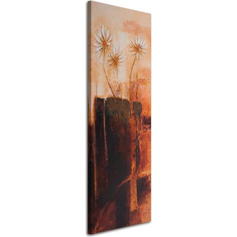 Tableau sur toile Fleurs Nature comme peint 30x90 (1/5)