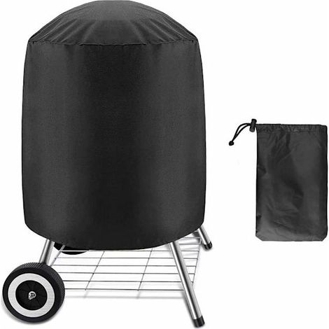 Housse de barbecue imperméable - Housse de barbecue ronde imperméable en tissu Oxford 420D - Housse de barbecue avec protection UV (1/5)