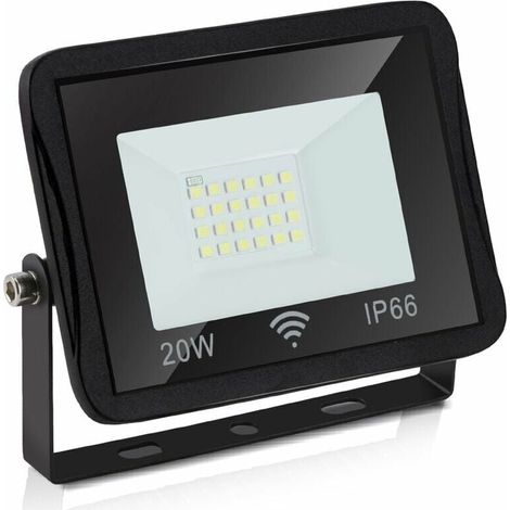 SHINING HOUSE Foco LED para exteriores Hengda, 1700 lm, 6000 K, IP66, resistente al agua, 20 W, blanco frío, negro (1/5)