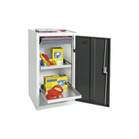 Stumpf  armadio  attrezzi  e  materiali  serie  3000  grigio  chiaro/antracite  +  1  cassetto  100  mm  +  2  ripiani  estraibili  -  3001171
