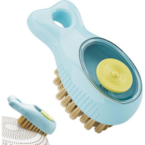 Brosse de cuisine, outil de nettoyage en profondeur, brosse de cuisine avec trou pour savon, pour grilles de barbecue, gril d\'intérieur, four, poêles, filtre, hotte aspirante, cuisinière, camping (1/5)