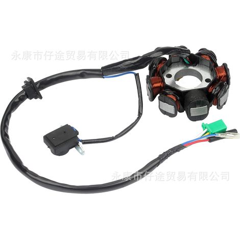 ATV beach buggy scooter GY6 125/150 coil eight-pole DC motor magneto ignition stator (1/5)