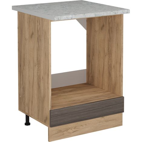 Mobile per forno da incasso R-Line, Grigio nobile, 60 cm PL Marmo, Vicco