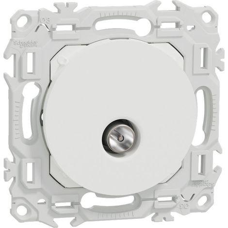 Prise TV blanche Odace (S920445)